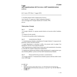 LF organizzazione del Governo, LOGA