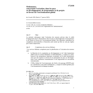 O programmes l'environnement