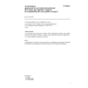 AF actes publics étrangers légalisation