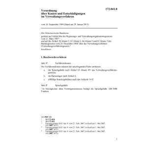 V Kosten im Verwaltungsverfahren
