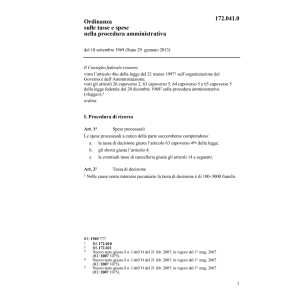 O tasse procedura amministrativa