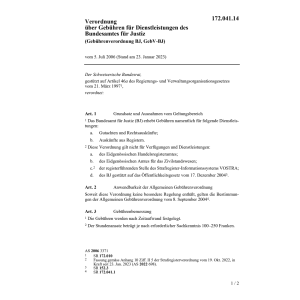 V Gebühren Bundesamt für Justiz