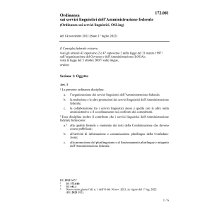 O traduzione amministrazione generale