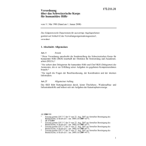 V Schweiz. Katastrophenhilfekorps