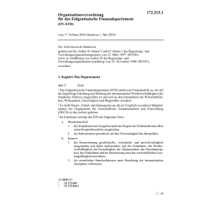 Organisationsverordnung EFD, OV-EFD