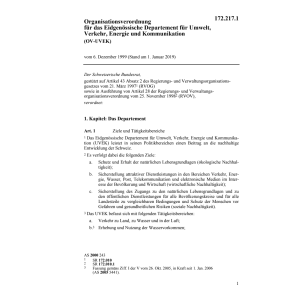 Organisationsverordnung OV-UVEK