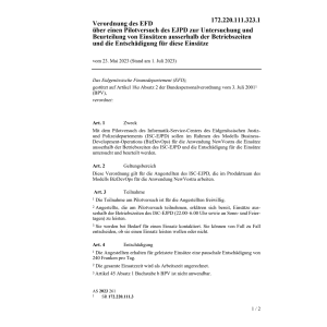 V EFD Pilotversuch EJPD ausserhalb Betri