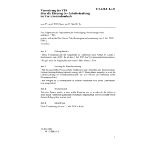 V Kürzung Vorruhestandsurlaub