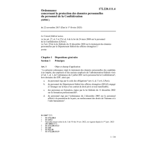 O Protect.données personnelles admin.féd
