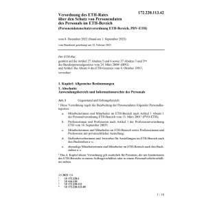 V ETH-Rat Schutz Personendaten (PDV-ETH)