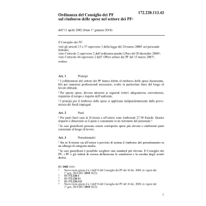 O rimborso delle spese nel settore PF
