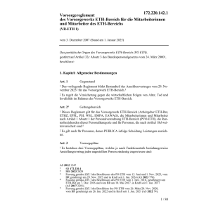 Vorsorgereglement VR-ETH-1
