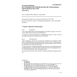 Vorsorgereglement VR-ETH-2