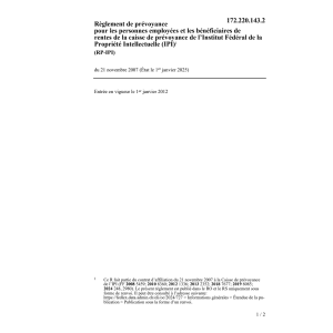 R prévoyance IPI RP-IPI