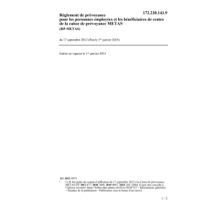 R rentes caisse prévoyance RP-METAS
