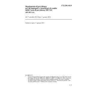 R impiegati beneficiari RP-METAS