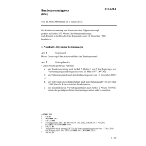Bundespersonalgesetz (BPG)