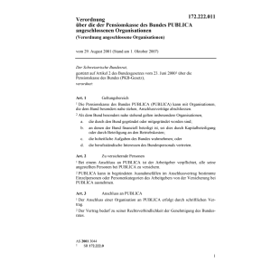 Verordnung angeschlossene Organisationen