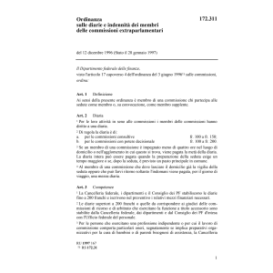 O diarie e indennità dei membri