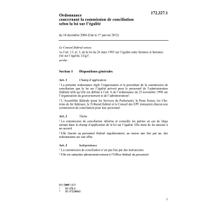 O commission conciliation loi l'égalité
