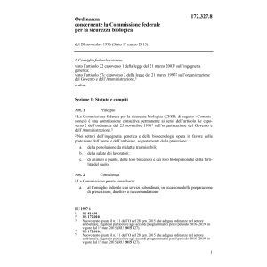 O Commissione di sicurezza biologica