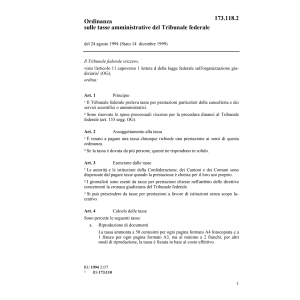 O Tasse amministrativeTribunale federale