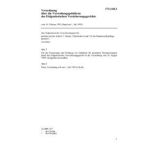 V Verw.gebühren Versicherungsgericht