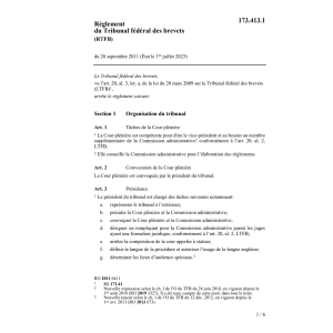R Tribunal féd. brevets RTFB
