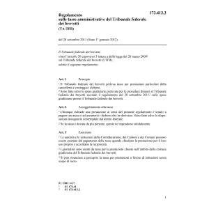 R Tribunale fed. brevetti TA-TFB