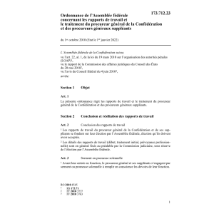 O traitement procureur général