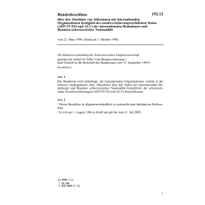 BB Sozialversicherungsrechtlicher Status