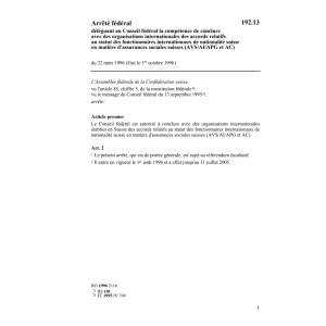 AF Statut fonctionnaires internationaux