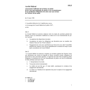 AF Adhésion Suisse Cour internat.justice