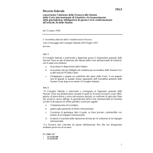AF Adesione Svizzera Corte int.giustizia