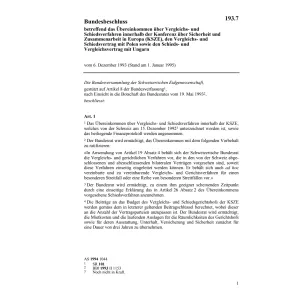 BB Vergleichs- und Schiedsverfahren KSZE