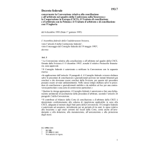 DF Conciliazione e arbitrato della CSCE