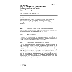 V 25.5.16, Ägypten-Verordnung
