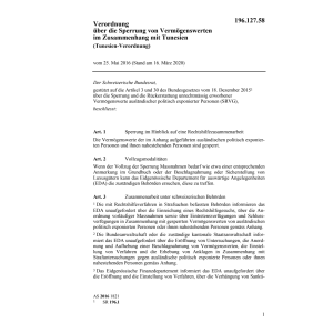 V 25.5.16, Tunesien-Verordnung