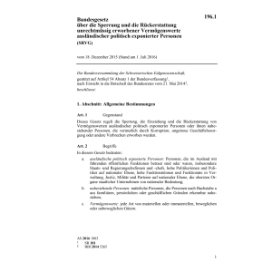 BG Rückerstattung Vermögenswerte RuVG