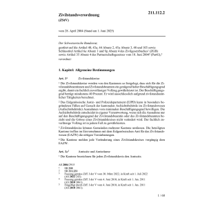 Zivilstandsverordnung (ZStV)