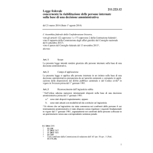 LF riabilitazione persone internate