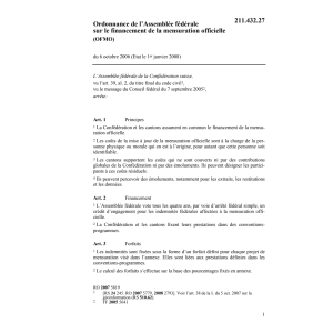 O financement mensuration off. OFMO