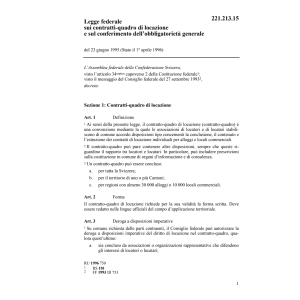 LF contratti-quadro di locazione