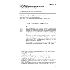 BG Gesamtarbeitsverträgen, AVEG