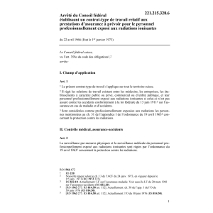 ACF professionnellement exposé radiation