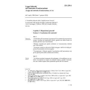 LF contratto d'assicurazione, LCA