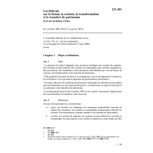 Loi sur la fusion, LFus