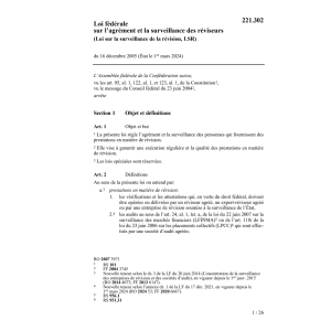 Loi surveillance révision, LSR