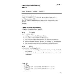 V Handelsregisterverordnung, HRegV