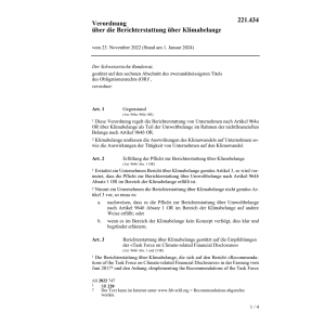 V  Berichterstattung Klimabelange